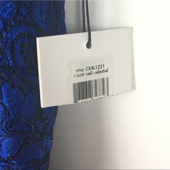 CALVIN KLEIN Dress Lace Short Formal Sleeveless V Neck Scallop Plus Size 18W NWT - Picture 8 of 9